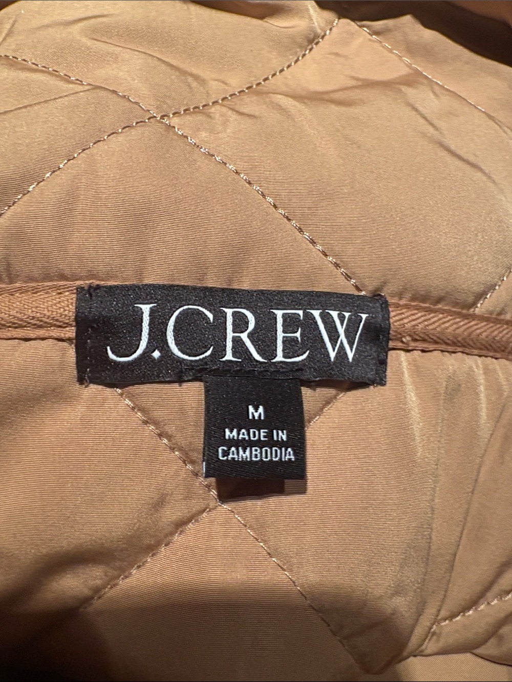J. CREW Quilted Chest Sherpa Pullover Jacket - Cream / Camel MED — FALL VIBES - Picture 7 of 13